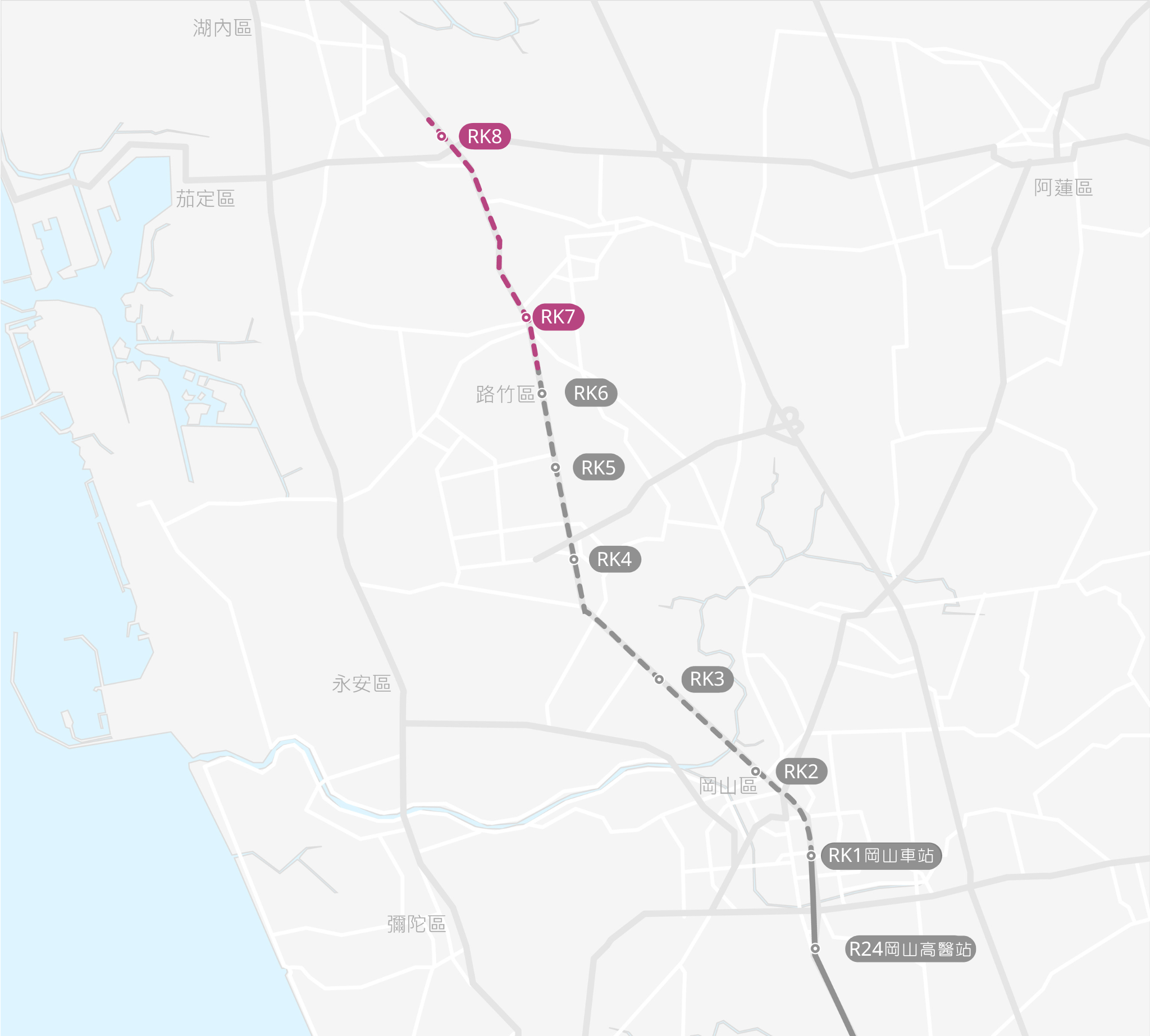 路竹延伸線路網圖