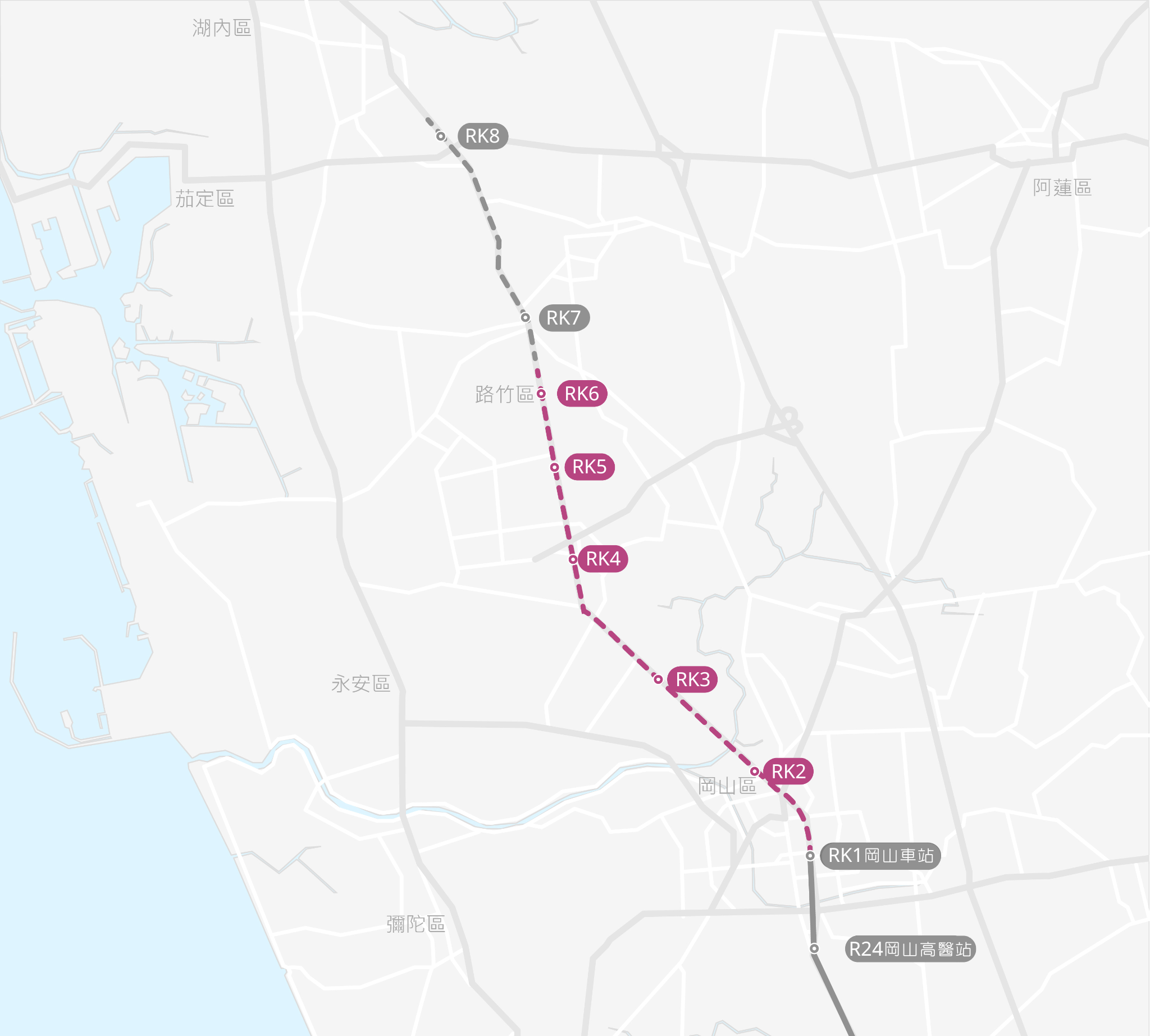 路竹延伸線路網圖